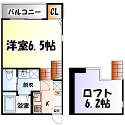 東仙台駅 徒歩5分 2階の物件間取画像